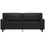2-Sitzer-Sofa aus schwarzem Kunstleder, 140 cm von , Sofas - Ref: Foro24-359417, Preis: 242,70 €, Rabatt: %