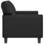2-Sitzer-Sofa aus schwarzem Kunstleder, 140 cm von , Sofas - Ref: Foro24-359417, Preis: 242,70 €, Rabatt: %