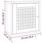 Wandschrank aus massivem Walnussholz, 42 x 18 x 42 cm von , Schließfächer und Lagerschränke - Ref: Foro24-350367, Preis: 51,9...