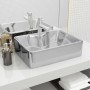 Washbasin with tap hole 48x37x13.5 cm ceramic silver by vidaXL, Sinks - Ref: Foro24-143485, Price: 71,77 €, Discount: %