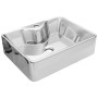Washbasin with tap hole 48x37x13.5 cm ceramic silver by vidaXL, Sinks - Ref: Foro24-143485, Price: 71,77 €, Discount: %