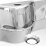 Lavabo con orificio para grifo 48x37x13,5 cm cerámica plateado de vidaXL, Lavabos - Ref: Foro24-143485, Precio: 70,91 €, Desc...
