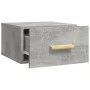Concrete gray wall bedside table 35x35x20 cm by , Nightstands - Ref: Foro24-812842, Price: 26,47 €, Discount: %
