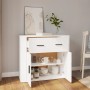 Weißes Sperrholz-Sideboard 80x33x70 cm von , Sideboards - Ref: Foro24-816568, Preis: 92,23 €, Rabatt: %