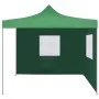 Folding gazebo with 2 walls green 3x3 m by vidaXL, Tents and gazebos - Ref: Foro24-44962, Price: 162,88 €, Discount: %