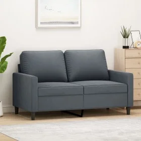 Dark gray velvet 2-seater sofa 120 cm by , Sofas - Ref: Foro24-359190, Price: 202,87 €, Discount: %