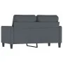 Dark gray velvet 2-seater sofa 120 cm by , Sofas - Ref: Foro24-359190, Price: 202,87 €, Discount: %