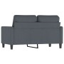 Dunkelgraues 2-Sitzer-Sofa aus Samt, 120 cm von , Sofas - Ref: Foro24-359190, Preis: 192,60 €, Rabatt: %