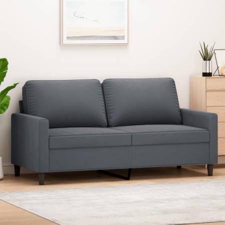 Dark gray velvet 2-seater sofa 140 cm by , Sofas - Ref: Foro24-359200, Price: 207,52 €, Discount: %