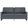 Dark gray velvet 2-seater sofa 140 cm by , Sofas - Ref: Foro24-359200, Price: 207,52 €, Discount: %