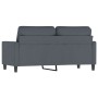 Dark gray velvet 2-seater sofa 140 cm by , Sofas - Ref: Foro24-359200, Price: 207,52 €, Discount: %