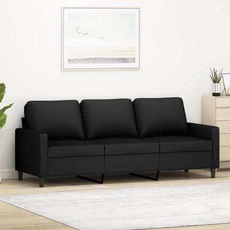 3-Sitzer-Sofa aus schwarzem Samt, 180 cm von , Sofas - Ref: Foro24-359214, Preis: 273,38 €, Rabatt: %