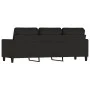 Sofá de 3 plazas terciopelo negro 180 cm de , Sofás - Ref: Foro24-359214, Precio: 269,56 €, Descuento: %
