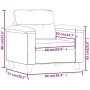 Schwarzer Kunstledersessel 60 cm von , Sofas - Ref: Foro24-359573, Preis: 148,94 €, Rabatt: %