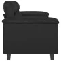 Sofá de 2 plazas de cuero sintético negro 120 cm de , Sofás - Ref: Foro24-359578, Precio: 220,22 €, Descuento: %