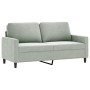Juego de sofás con cojines 3 piezas terciopelo gris claro by , Sofas - Ref: Foro24-3201506, Price: 435,99 €, Discount: %