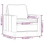 Schwarzer Samtsessel, 60 cm. von , Sofas - Ref: Foro24-359184, Preis: 160,75 €, Rabatt: %