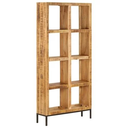 Estantería madera maciza de mango 80x25x175 cm de , Librerías y estanterías - Ref: Foro24-247966, Precio: 357,17 €, Descuento: %