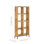 Estantería madera maciza de mango 80x25x175 cm by , Bookcases and shelves - Ref: Foro24-247966, Price: 366,57 €, Discount: %