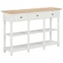 Mesa consola de MDF blanca 120x30x76 cm by , Side tables - Ref: Foro24-280016, Price: 229,92 €, Discount: %