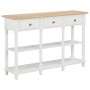Weiße MDF-Konsolentisch 120x30x76 cm von , Seitentische - Ref: Foro24-280016, Preis: 234,29 €, Rabatt: %
