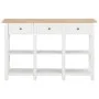 Mesa consola de MDF blanca 120x30x76 cm by , Side tables - Ref: Foro24-280016, Price: 229,92 €, Discount: %