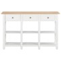 Weiße MDF-Konsolentisch 120x30x76 cm von , Seitentische - Ref: Foro24-280016, Preis: 234,29 €, Rabatt: %