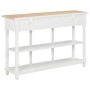 Weiße MDF-Konsolentisch 120x30x76 cm von , Seitentische - Ref: Foro24-280016, Preis: 234,29 €, Rabatt: %