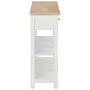 Mesa consola de MDF blanca 120x30x76 cm by , Side tables - Ref: Foro24-280016, Price: 229,92 €, Discount: %