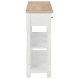 Weiße MDF-Konsolentisch 120x30x76 cm von , Seitentische - Ref: Foro24-280016, Preis: 234,29 €, Rabatt: %