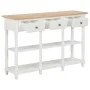 Mesa consola de MDF blanca 120x30x76 cm by , Side tables - Ref: Foro24-280016, Price: 229,92 €, Discount: %