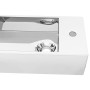 Waschbecken mit Überlauf 49x25x15 cm aus silberner Keramik von vidaXL, Sinkt - Ref: Foro24-143491, Preis: 64,54 €, Rabatt: %