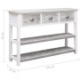 Aparador de madera gris envejecido 115x30x76 cm by , Sideboards - Ref: Foro24-284163, Price: 145,65 €, Discount: %