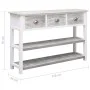 Aparador de madera gris envejecido 115x30x76 cm de , Aparadores - Ref: Foro24-284163, Precio: 143,81 €, Descuento: %