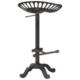 Taburete de cocina hierro fundido negro