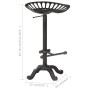 Küchenhocker aus schwarzem Gusseisen von , Küchenhocker - Ref: Foro24-321044, Preis: 119,05 €, Rabatt: %