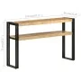 Mesa consola de madera de mango rugosa 120x30x75 cm by , Side tables - Ref: Foro24-321099, Price: 155,99 €, Discount: %