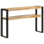 Mesa consola de madera de mango rugosa 120x30x75 cm de , Mesas auxiliares - Ref: Foro24-321099, Precio: 158,44 €, Descuento: %