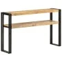 Mesa consola de madera de mango rugosa 120x30x75 cm by , Side tables - Ref: Foro24-321099, Price: 155,99 €, Discount: %