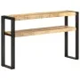 Mesa consola de madera de mango rugosa 120x30x75 cm by , Side tables - Ref: Foro24-321099, Price: 155,99 €, Discount: %