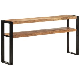 Mesa consola de madera maciza de acacia 150x30x75 cm