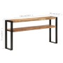 Mesa consola de madera maciza de acacia 150x30x75 cm by , Side tables - Ref: Foro24-321103, Price: 178,81 €, Discount: %