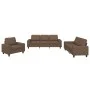 Juego de sofás 3 piezas tela marrón by , Sofas - Ref: Foro24-3201869, Price: 746,34 €, Discount: %