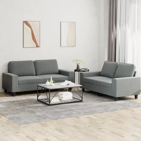 Zweiteiliges dunkelgraues Stoffsofaset von , Sofas - Ref: Foro24-3201883, Preis: 492,72 €, Rabatt: %