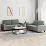Juego de sofás 2 piezas tela gris oscuro by , Sofas - Ref: Foro24-3201883, Price: 492,72 €, Discount: %