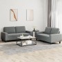 Juego de sofás 2 piezas tela gris oscuro by , Sofas - Ref: Foro24-3201883, Price: 501,24 €, Discount: %