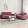 Juego de sofás 2 piezas tela rojo tinto by , Sofas - Ref: Foro24-3201888, Price: 401,90 €, Discount: %