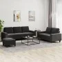Juego de sofás 3 piezas tela negro de , Sofás - Ref: Foro24-3201910, Precio: 524,87 €, Descuento: %