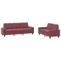 Juego de sofás 2 piezas tela rojo tinto by , Sofas - Ref: Foro24-3201904, Price: 456,27 €, Discount: %