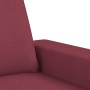 Zweiteiliges Sofaset in Weinrot aus Stoff. von , Sofas - Ref: Foro24-3201904, Preis: 462,60 €, Rabatt: %
